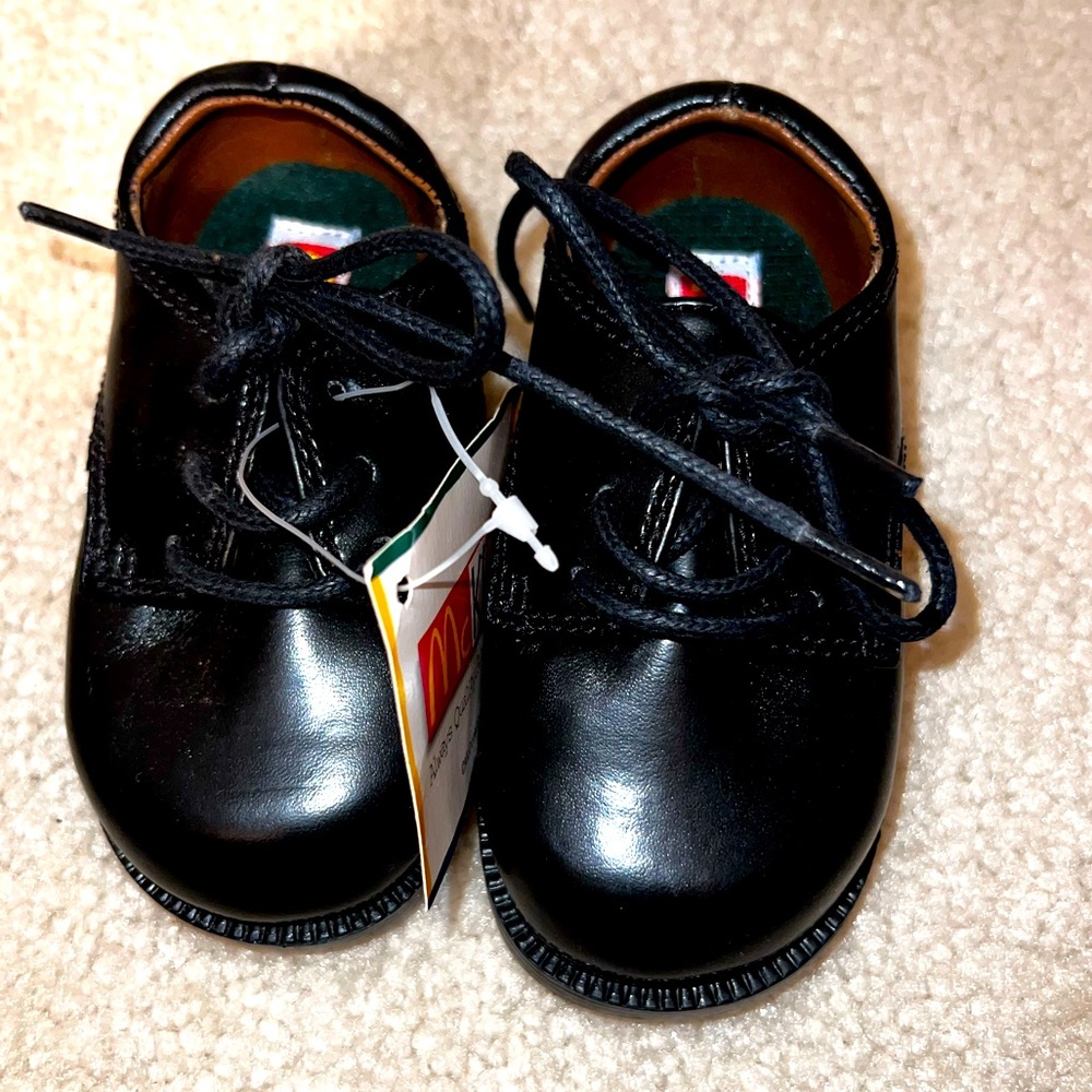Vintage Infant Boys Dress Shoes 4W